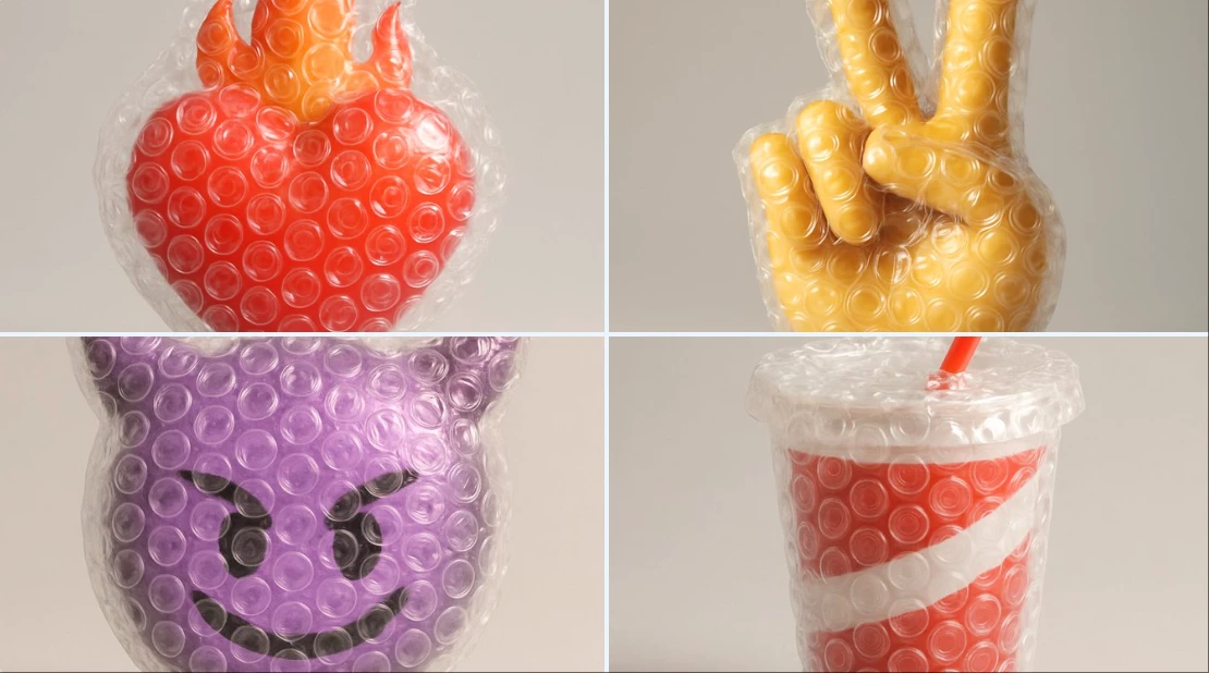 Cover Emoji with Bubble Wrap