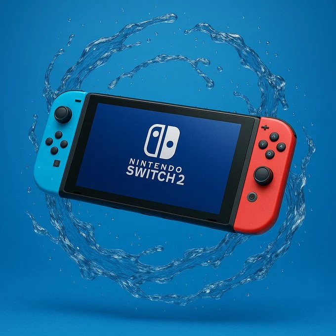 Brand product surrounded by elegant water swirls