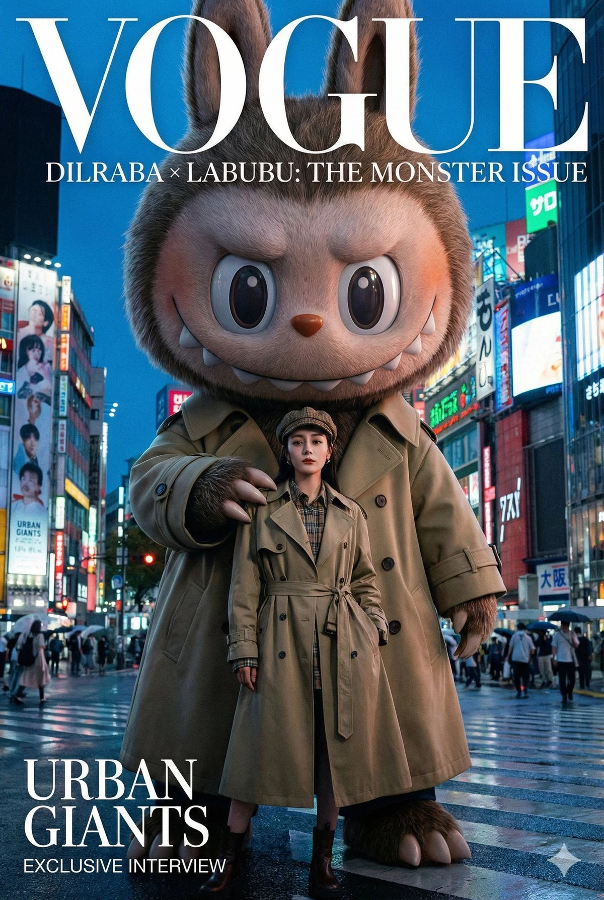 Labubu and Dilraba High-end Fashion Spread