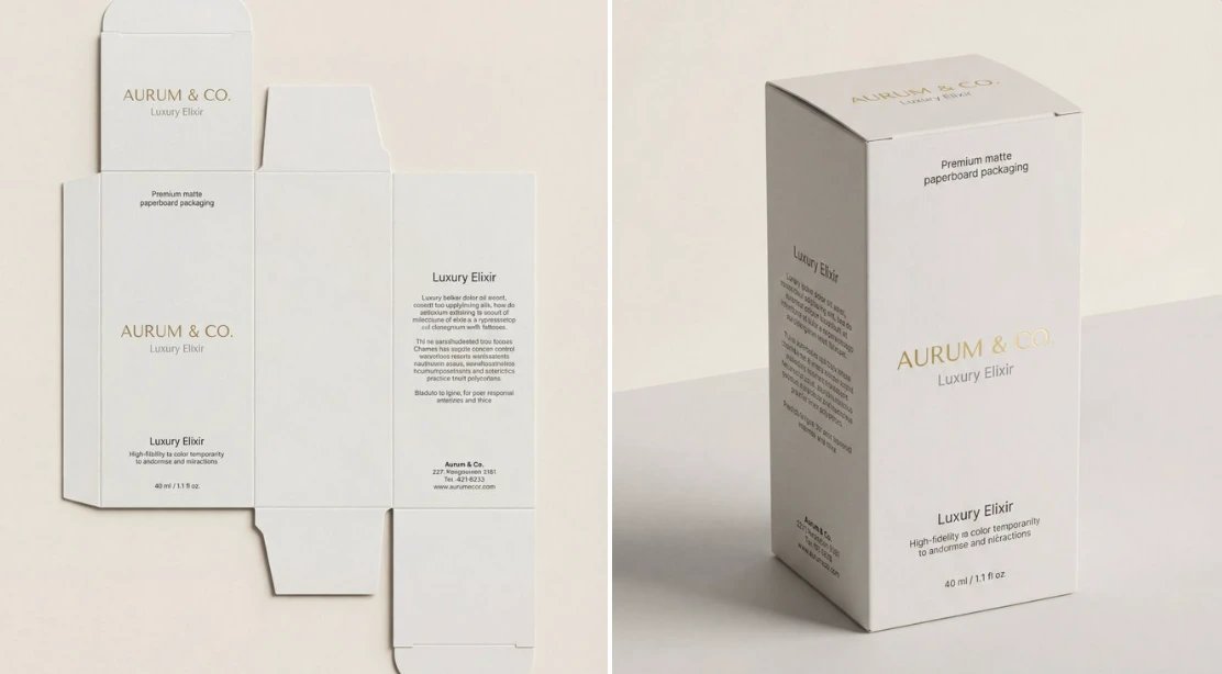 Die-cut line drawing to 3D product visualization